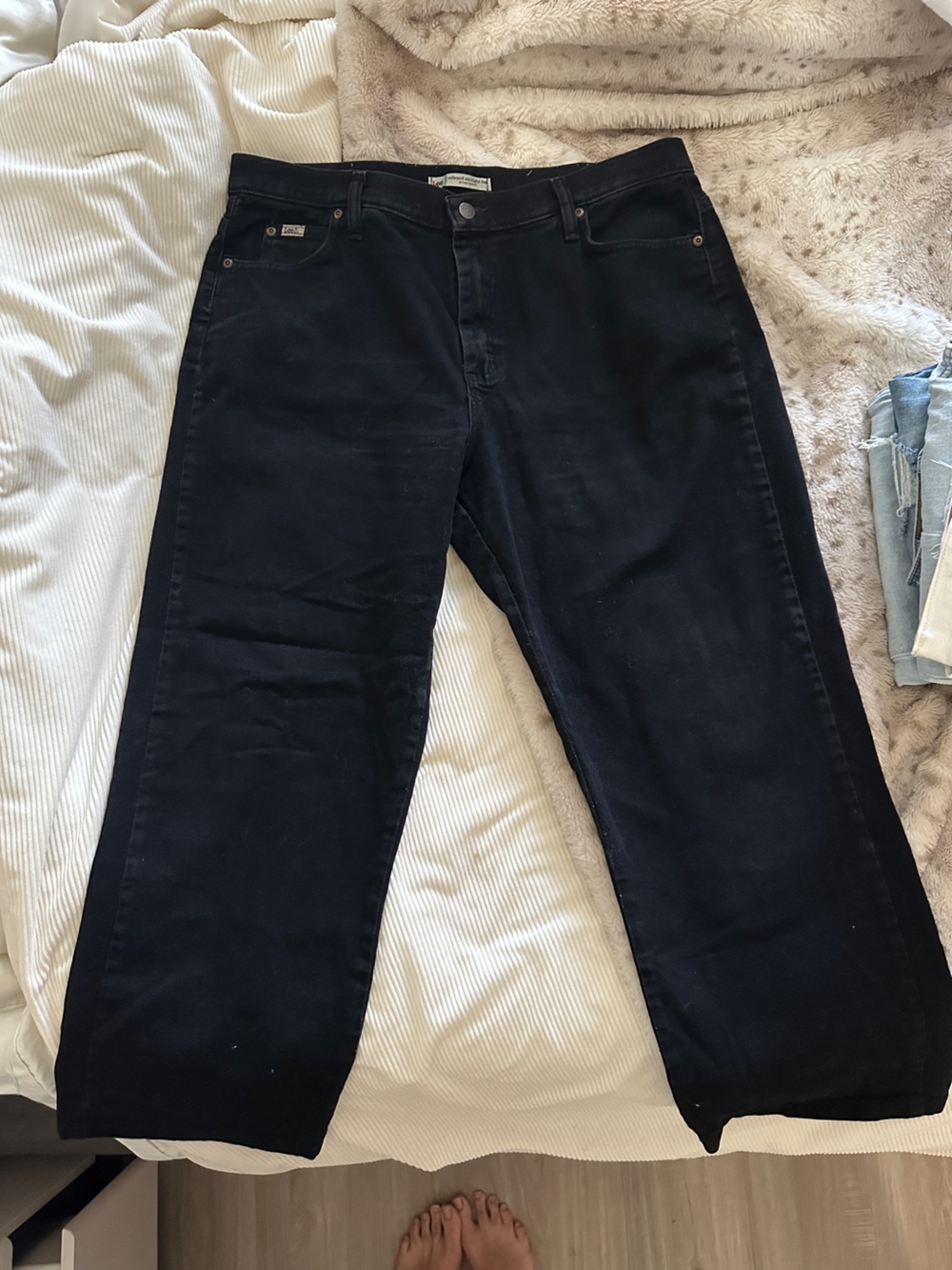 Lee Black Denim High-Rise Jeans